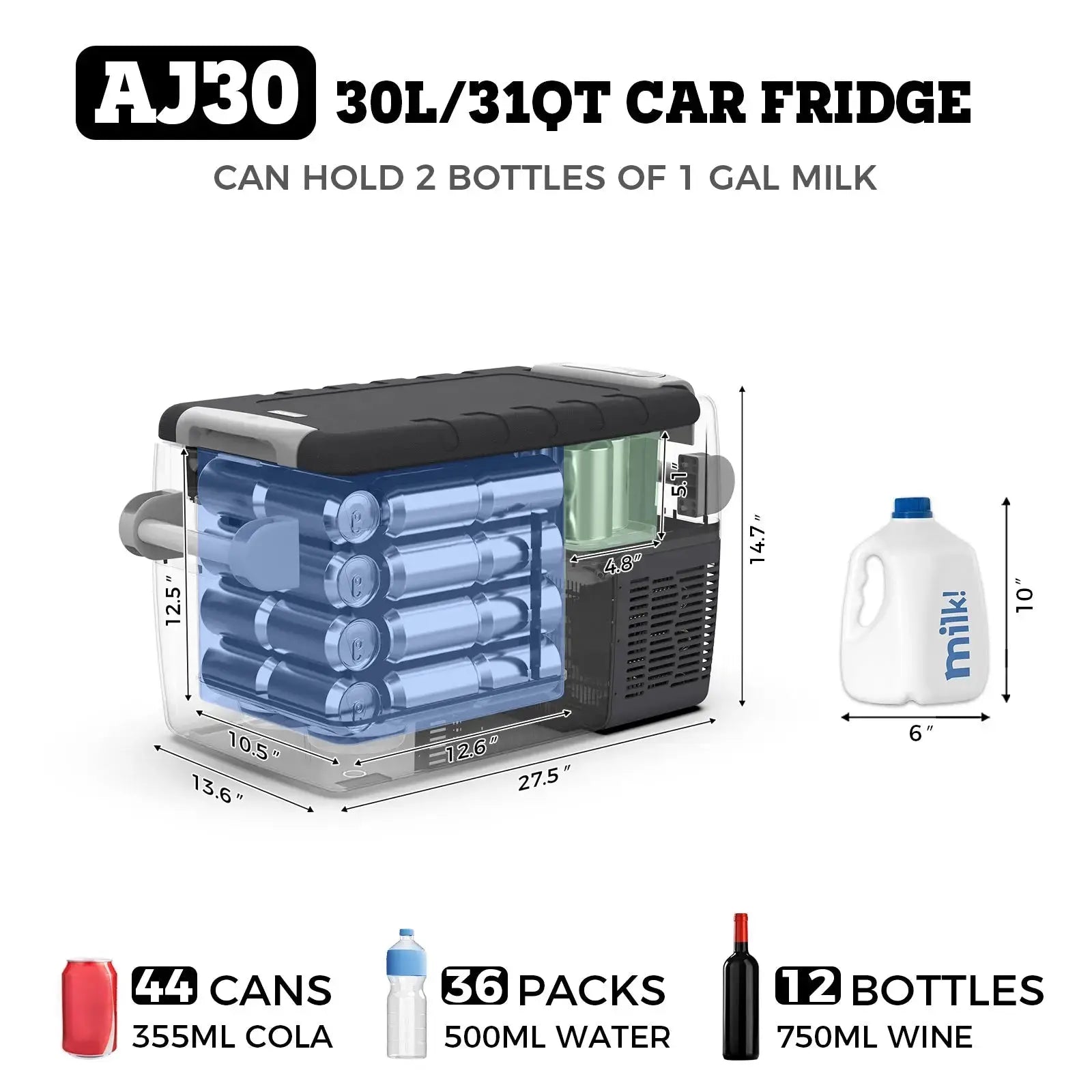 Used fridge - Used 32 Quart Portable Fridge Freezer Car Refrigerator Setpower