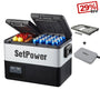 Setpower PT35 45 55 Car Refrigerator 12 Volt Freezer with Battery Slide Setpower