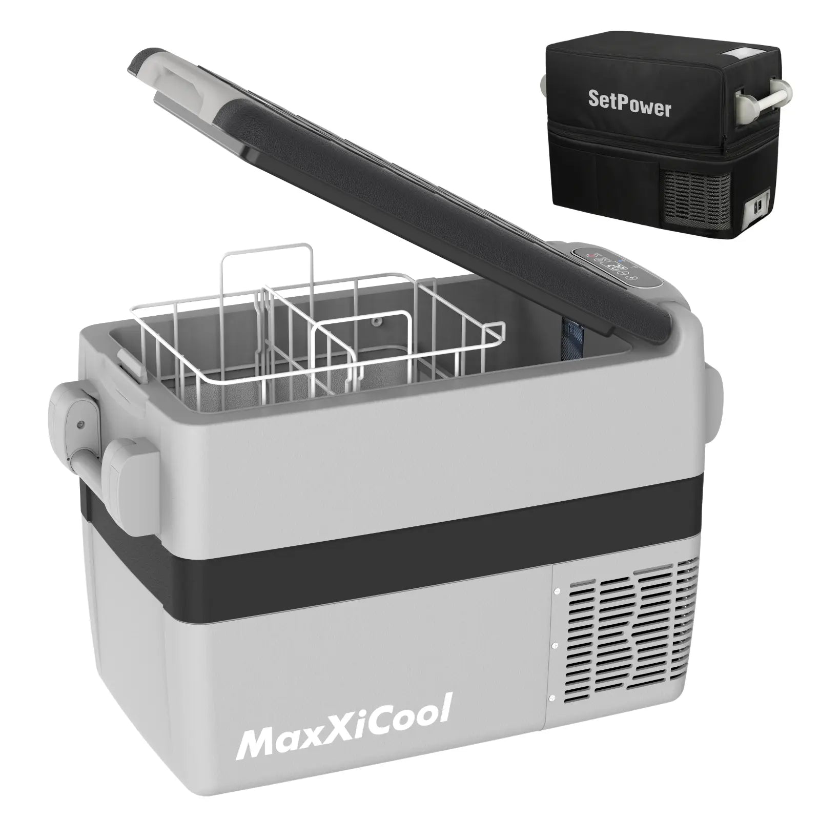 Limit 30! Portable Car Refrigerator 12 Volt Fridge for Semi Truck 42Qt Setpower