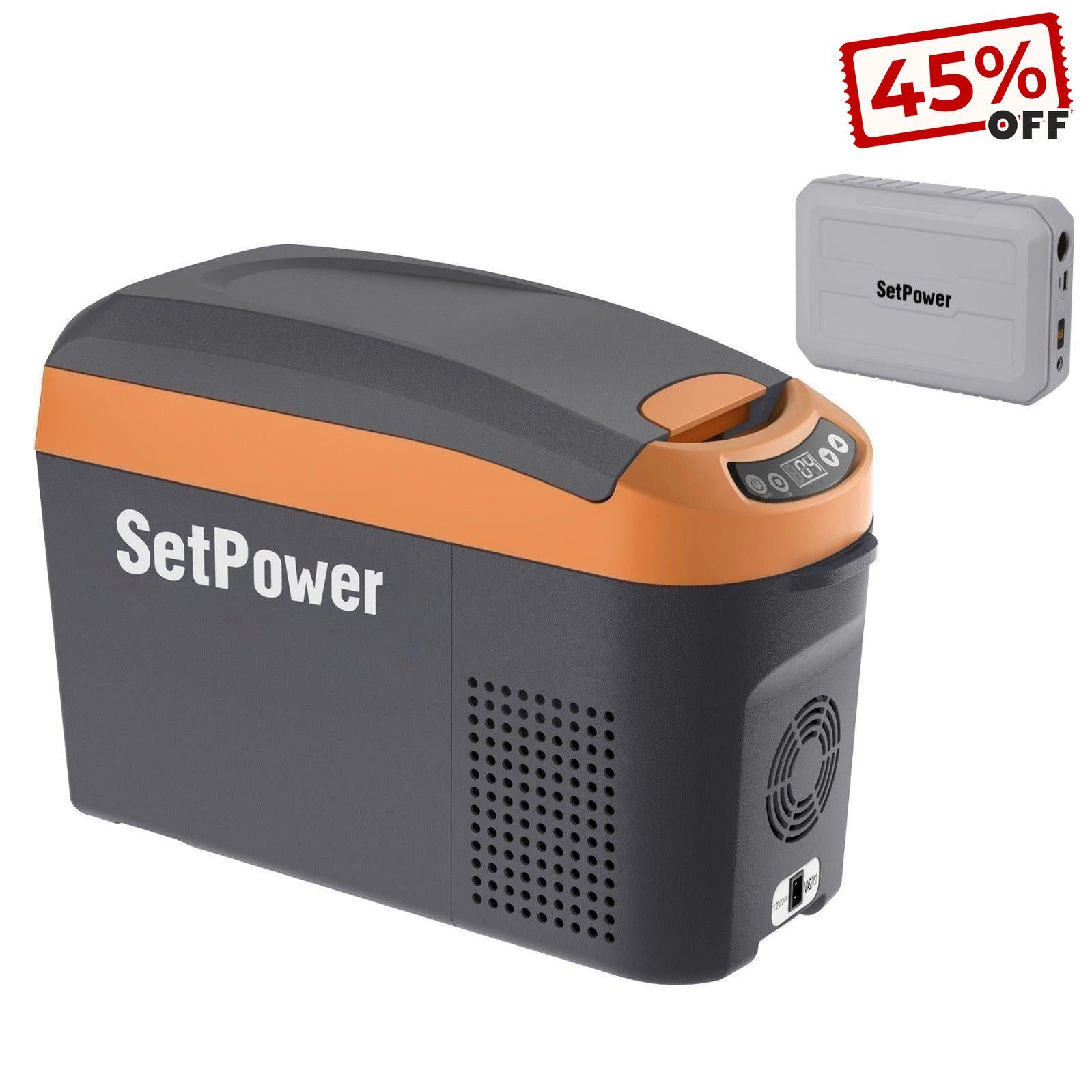 Setpower AB15 Armrest 12V Car Fridge Automotive Refrigerator 16Qt