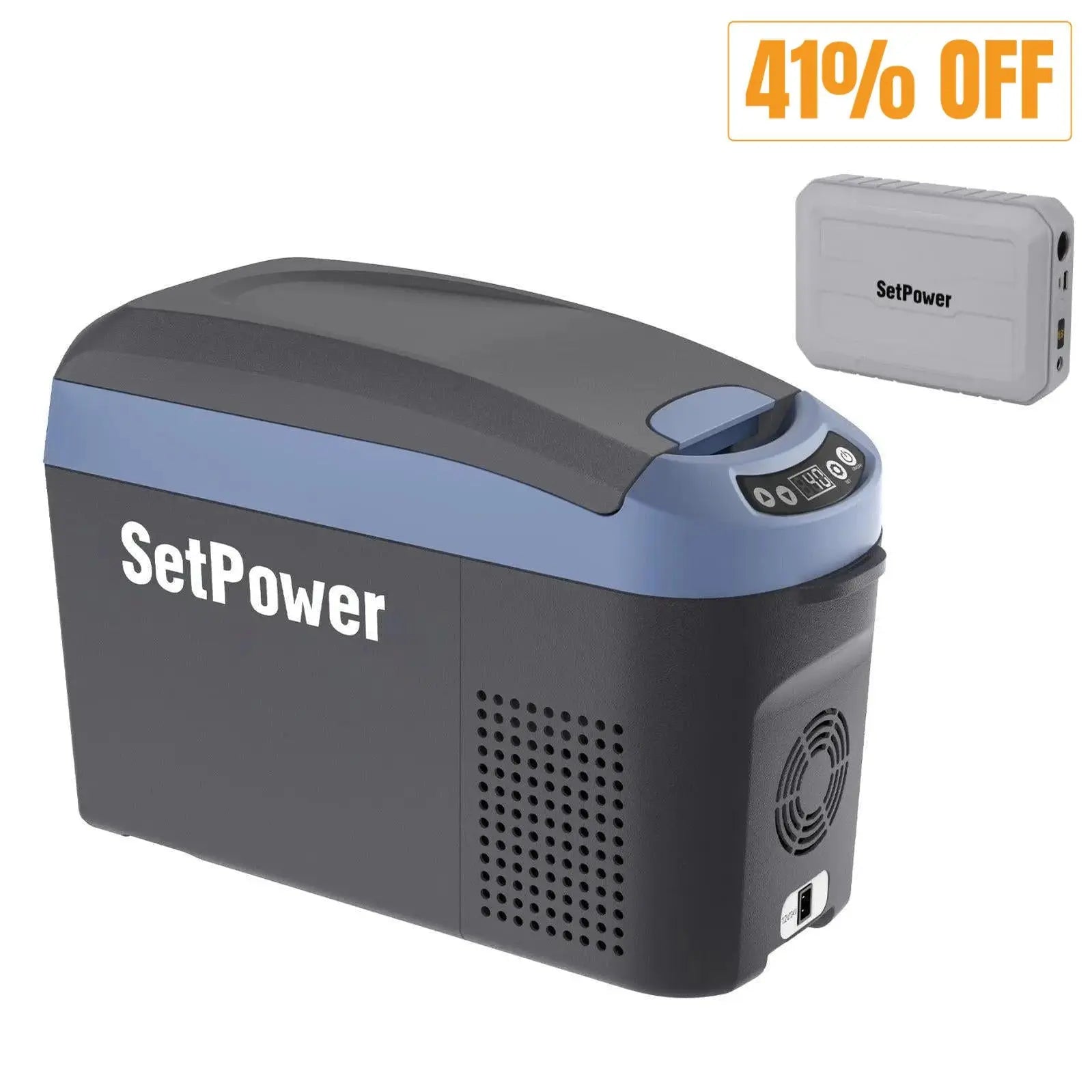 Setpower AB15 12V Car Fridge Automotive Refrigerator 16Qt with Battery Setpower