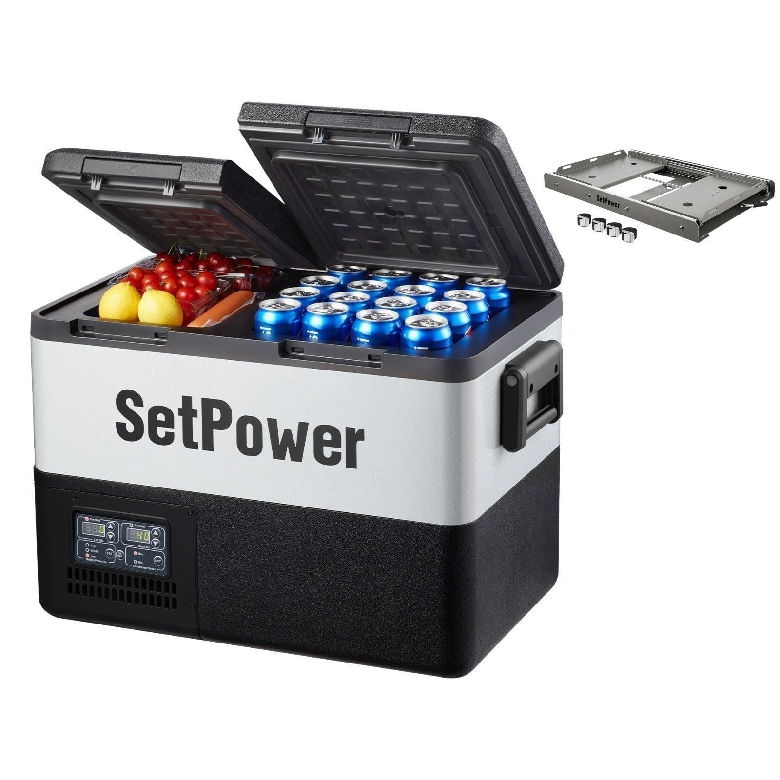 Setpower PT35 45 55 12Volt Fridge Freezer Car Refrigerator With Slider Setpower