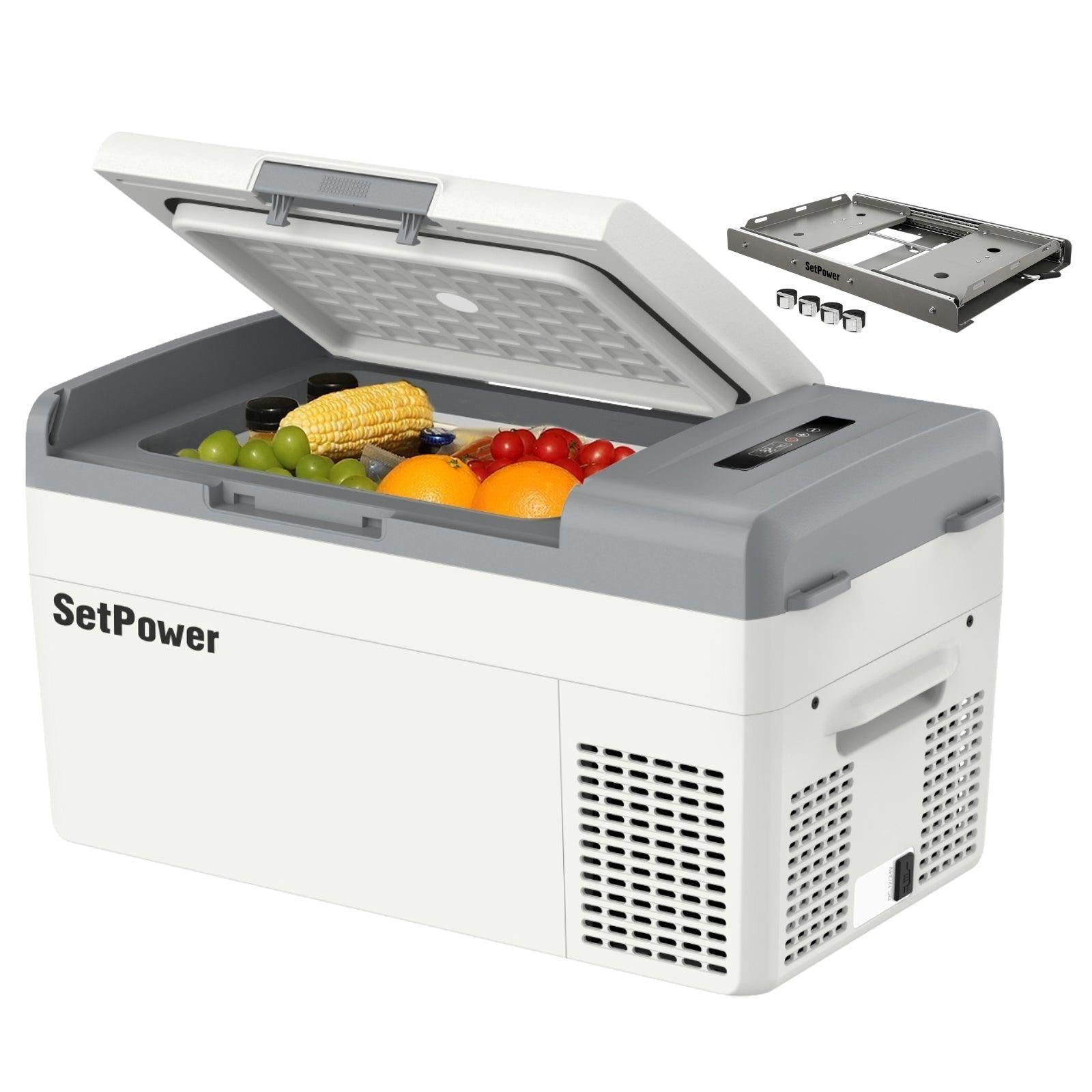 Setpower MC15 MC20 12 Volt Fridge Car Refrigerator Freezer with Slider Setpower