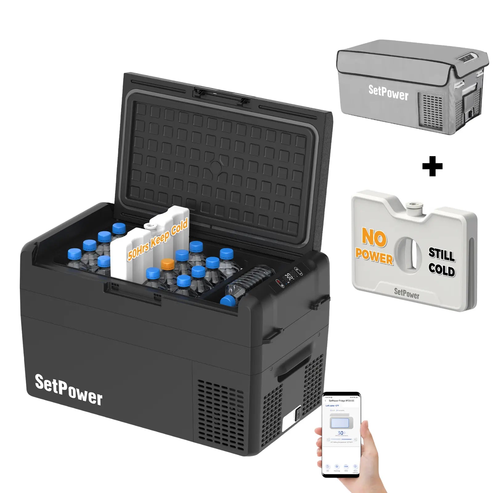 Setpower RF25 Electric Cooler 12 Volt Freezer Car Refrigerator 27Qt(Ship Out July 15th) Setpower