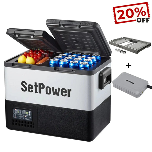 Setpower PT35 Car Cooler 12 Volt Fridge Freezer Car Refrigerator 37Qt Setpower