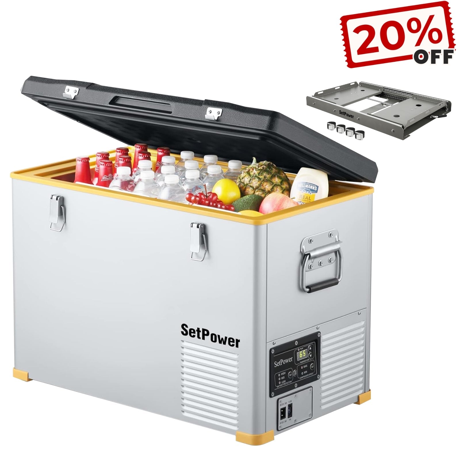 $319 Only Setpower RV45S 12V Refrigerator Ice Cooler 47Qt Setpower