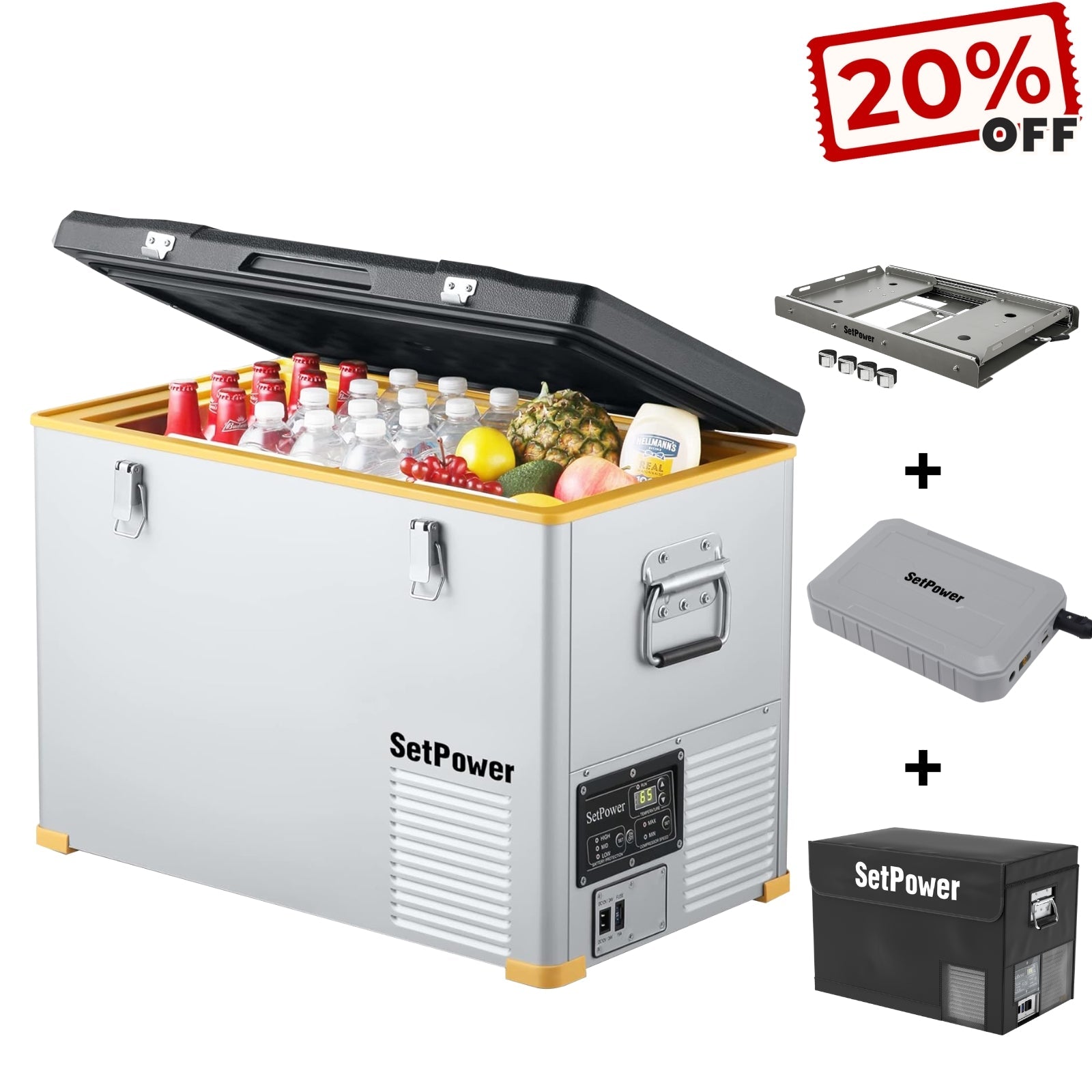 $319 Only Setpower RV45S 12V Refrigerator Ice Cooler 47Qt Setpower