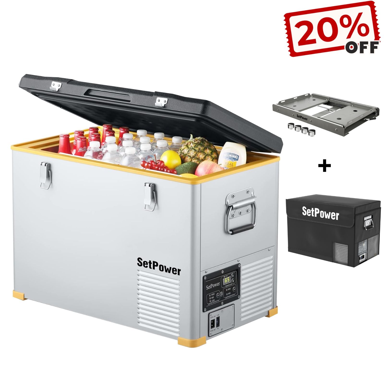 $319 Only Setpower RV45S 12V Refrigerator Ice Cooler 47Qt Setpower