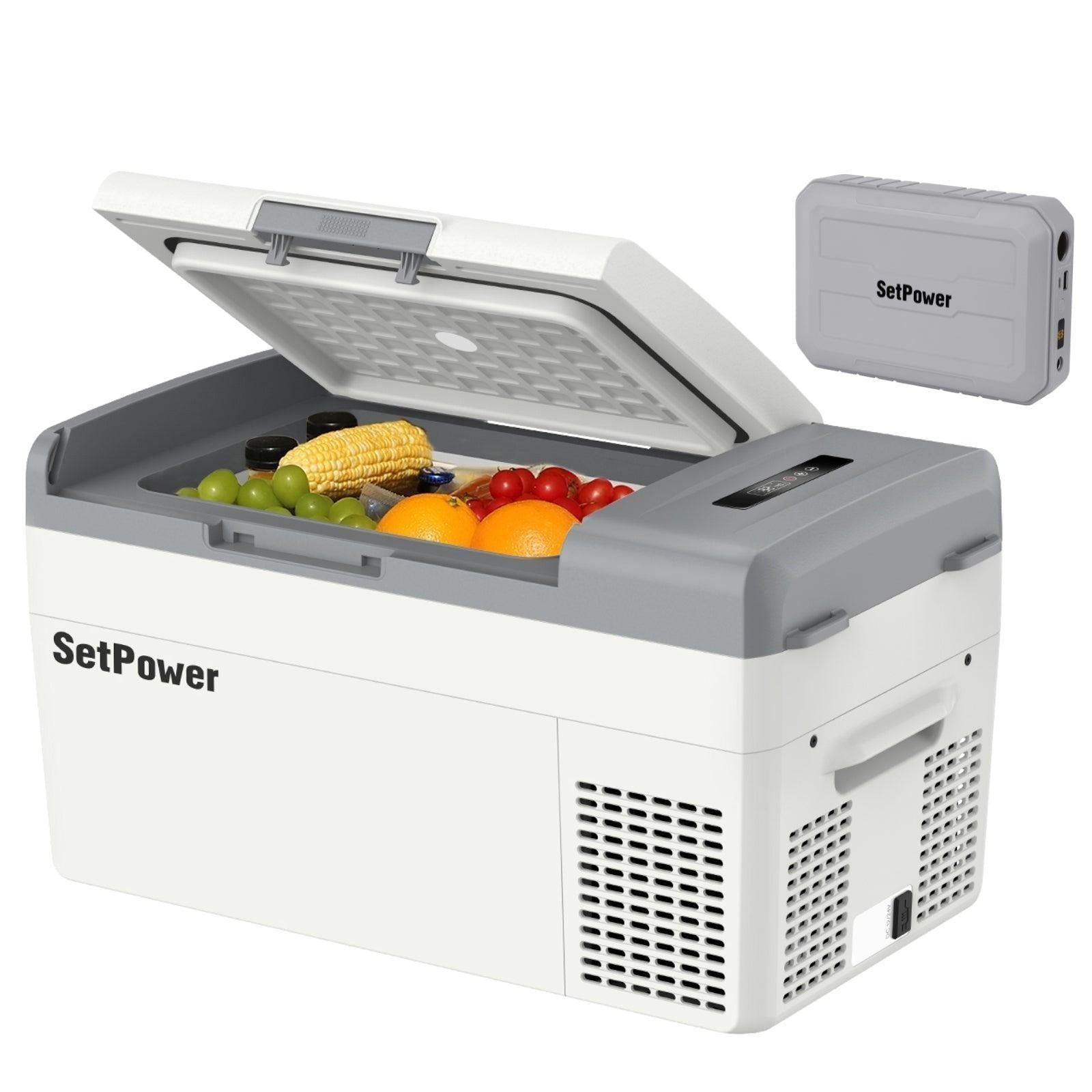 Setpower MC20 Electric Cooler for Car or Camping with $89.99 Battery Setpower