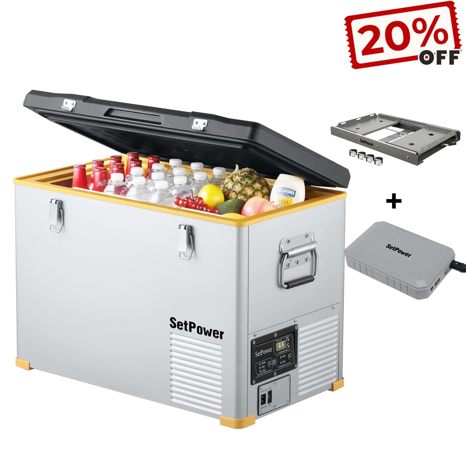 $319 Only Setpower RV45S 12V Refrigerator Ice Cooler 47Qt Setpower