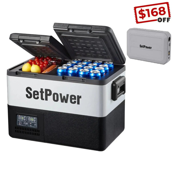 Setpower PT35 Car Cooler 12 Volt Fridge Freezer Car Refrigerator 37Qt Setpower