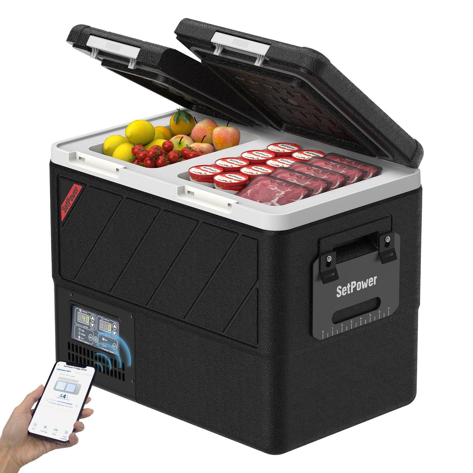 Setpower DT45 Portable Refrigerator Freezer 12V Freezer for Car 48Qt