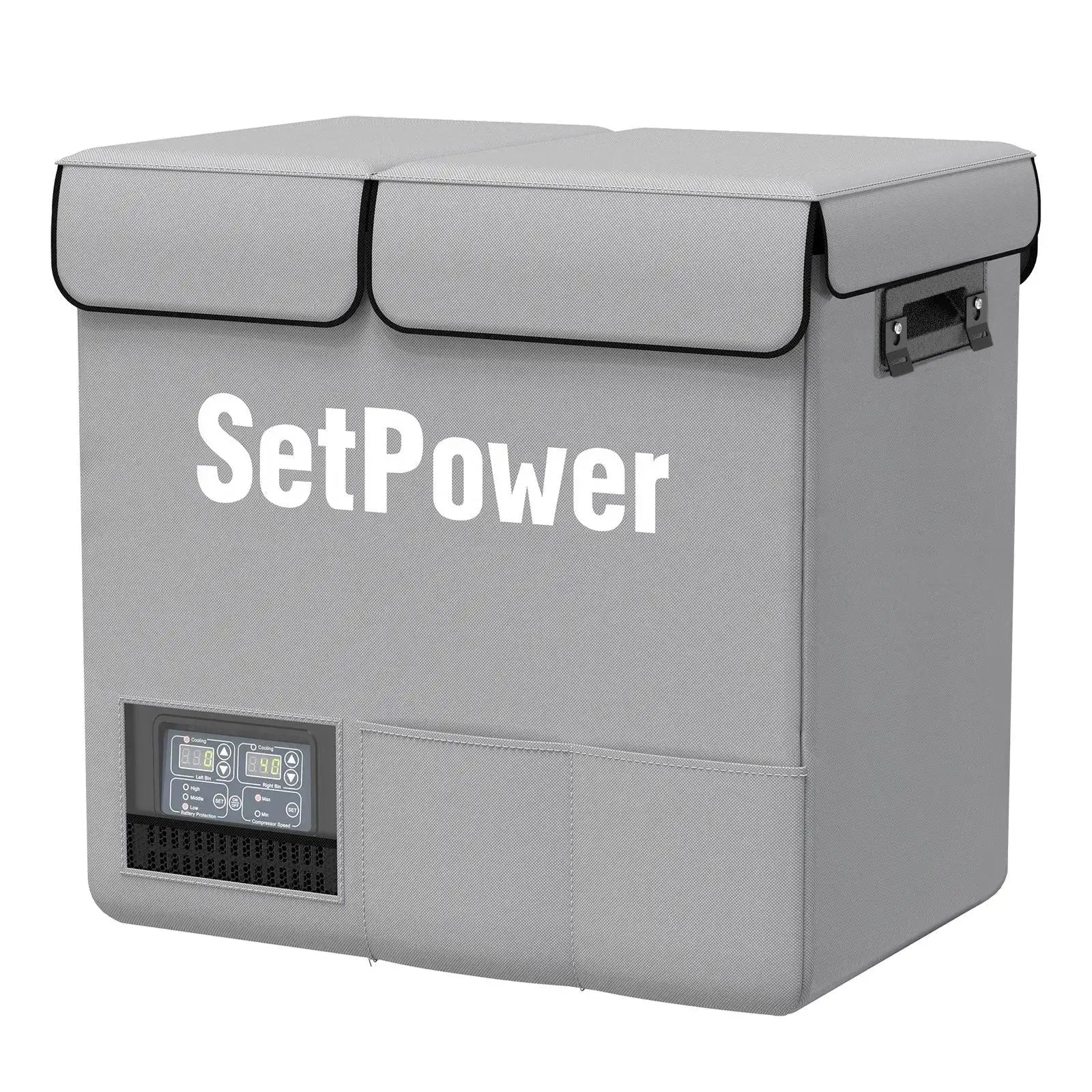 Setpower DT55 Car Cooler for Vehicles 12 Volt Freezer Car Fridge 59Qt Setpower