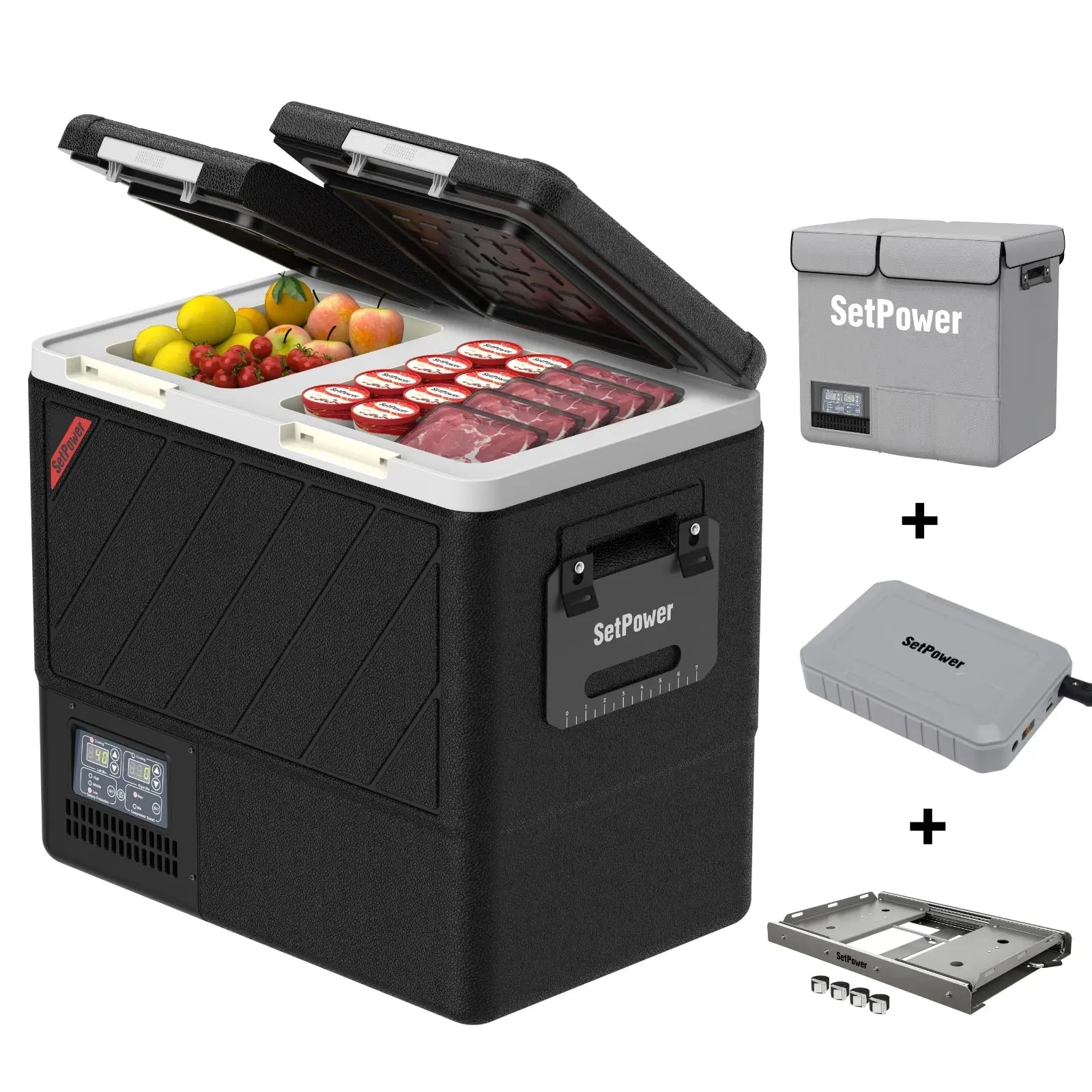 DT55 Car Refrigerator 12 Volt Freezer With Slide Battery