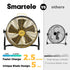 Smartele Super-Silent Battery Operated Fan Portable Floor Fan Setpower