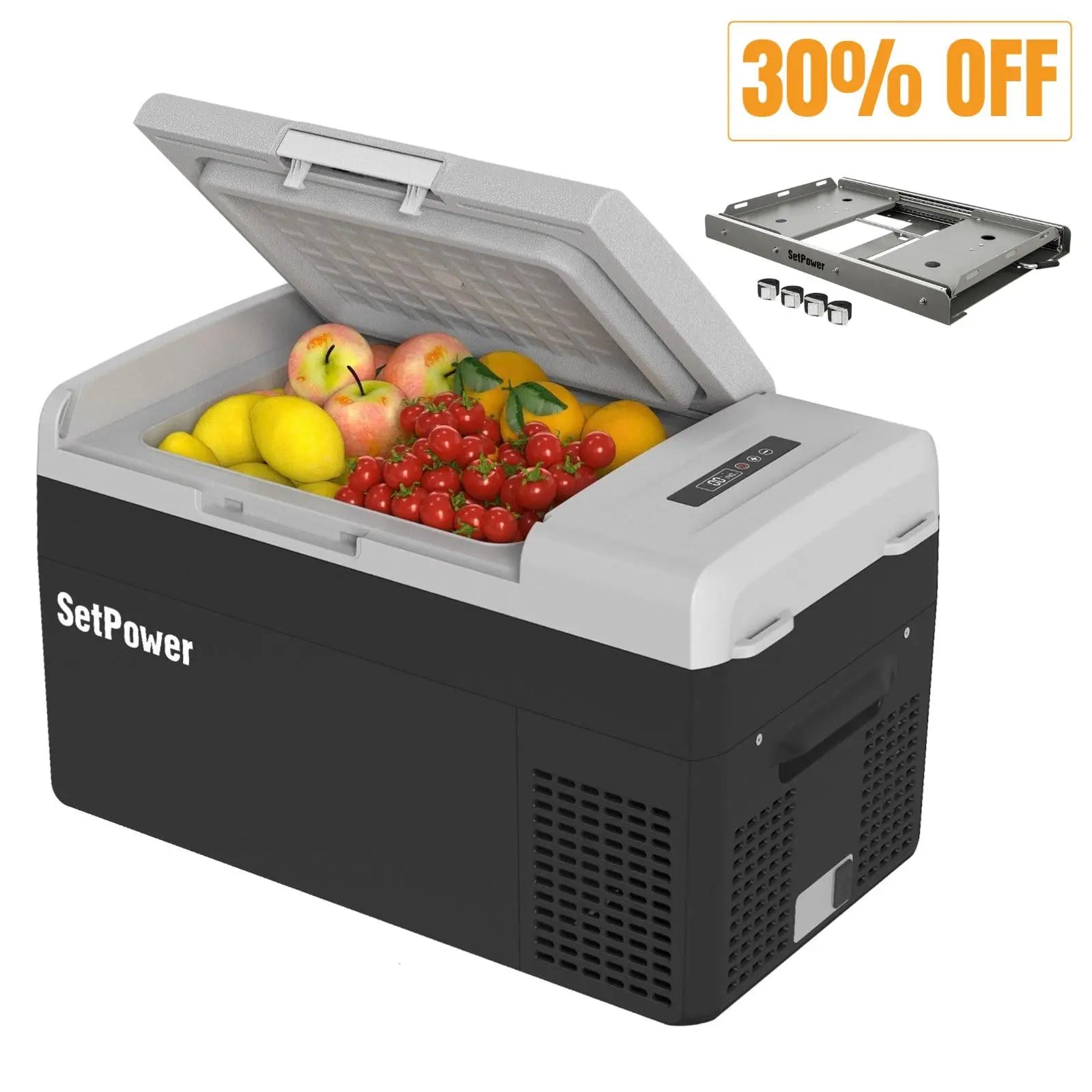 Setpower FC20 Car Refrigerator 12 Volt Fridge Freezer for Van 21Qt Setpower