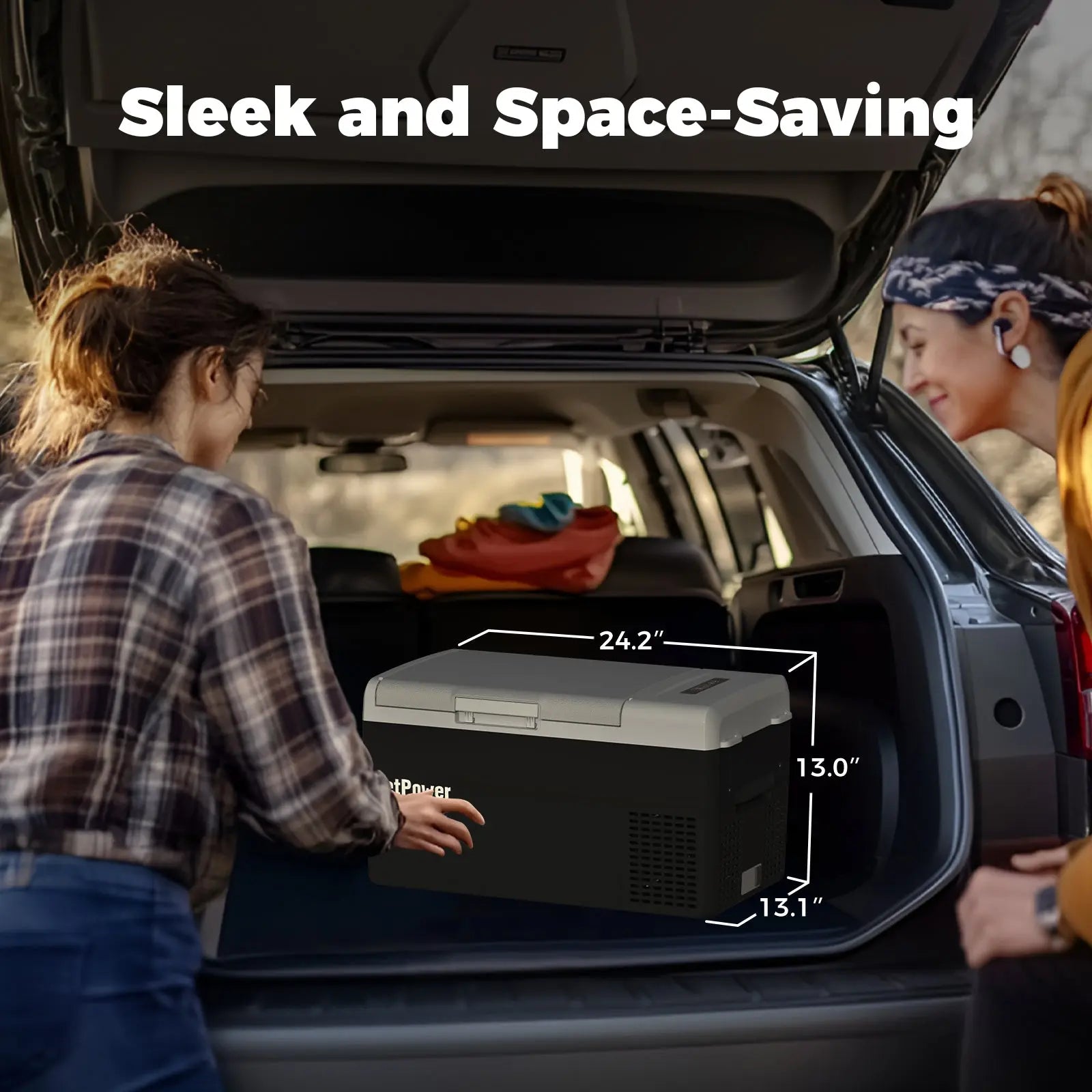 Setpower FC20 12V Car Fridge Freezer Ice cooler Icecold Storage 21Qt Black Setpower