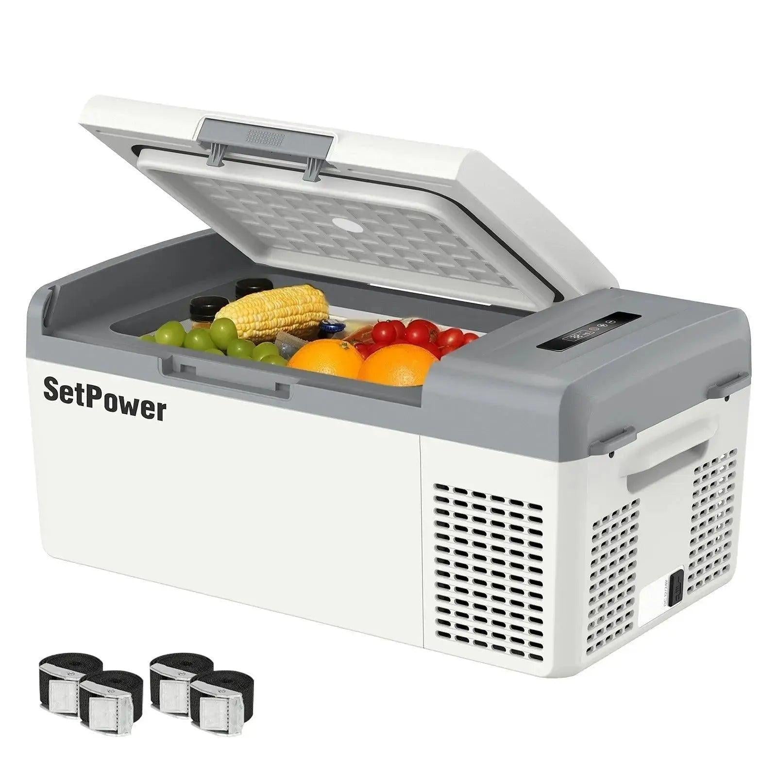 Setpower MC15 12 Volt Fridge Freezer Portable Freezer 16Qt White Setpower