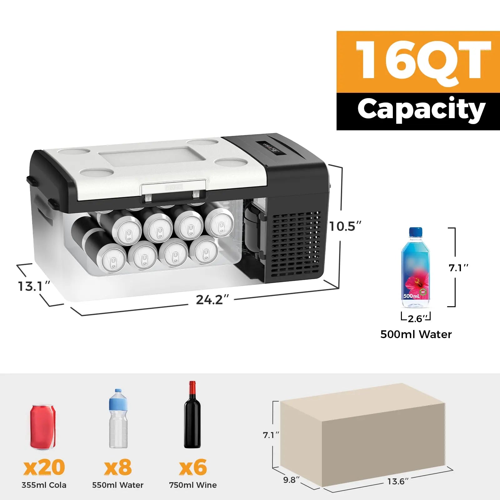 Setpower MC20 Electric Cooler for Car or Camping with $79.99 Battery Setpower