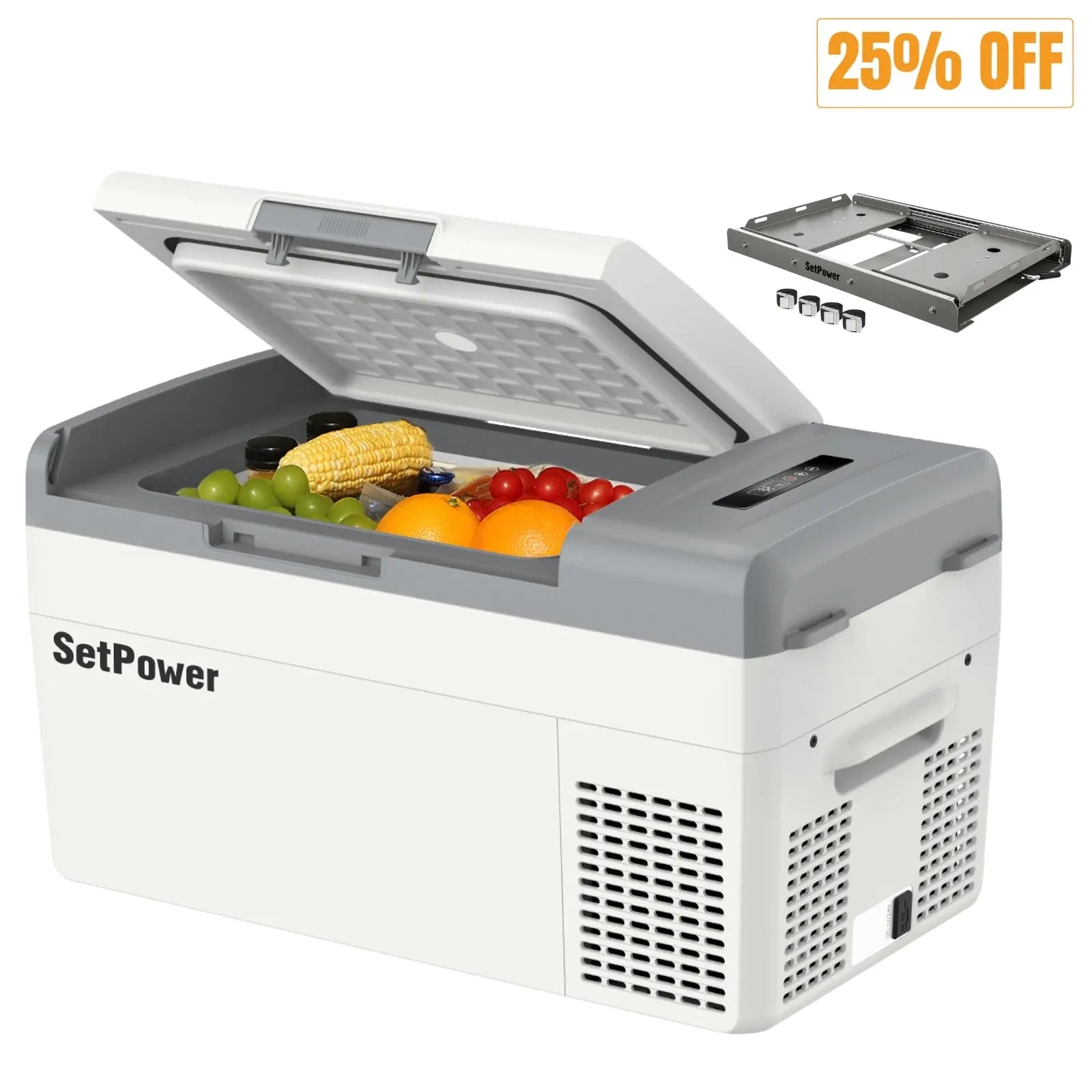 Setpower MC20 12 Volt Fridge Electric Cooler for Car or Camping 21Qt Setpower
