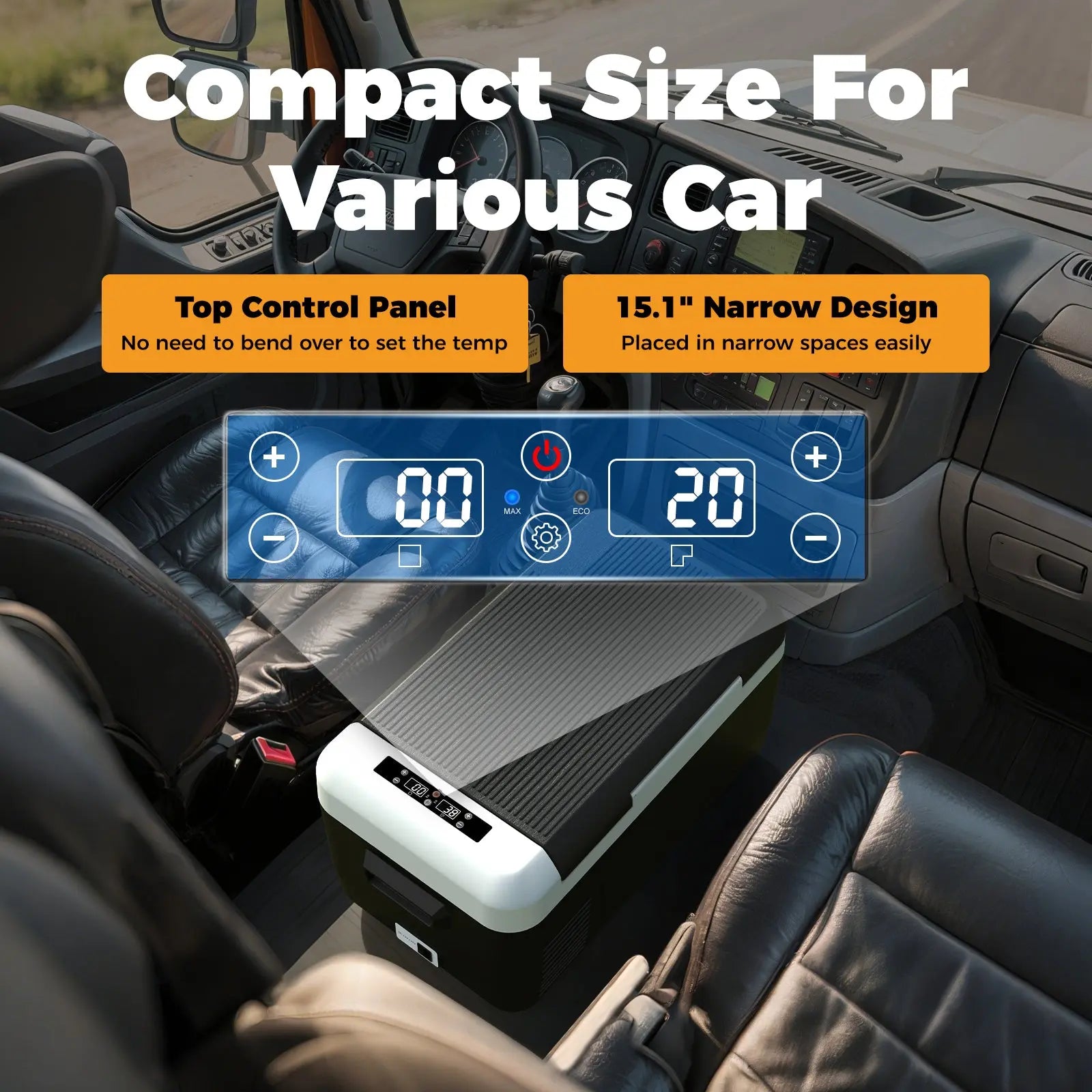 Setpower Car refrigerator Portable fridge freezer Ice cold 12 Volt electric cooler