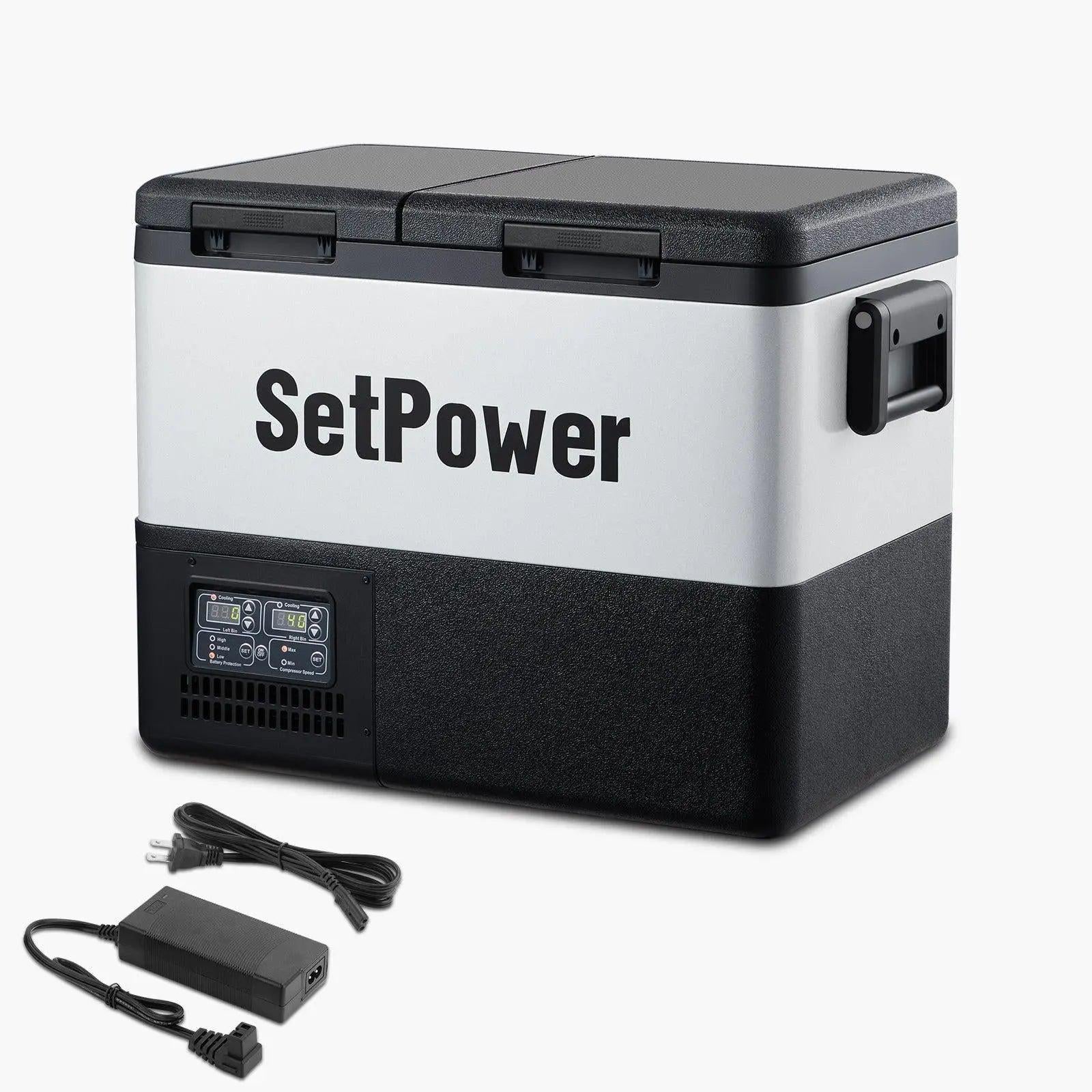 Setpower PT45 Electric Coolers for Vehicles 12V Refrigerator | Dual Zone Setpower