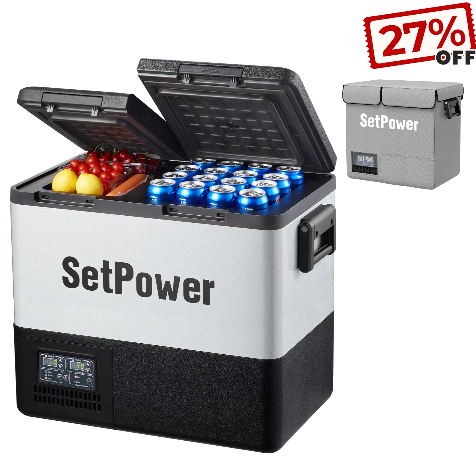 From $269 Setpower PT35 Car Cooler 12V Fridge Freezer Car Fridge 37Qt