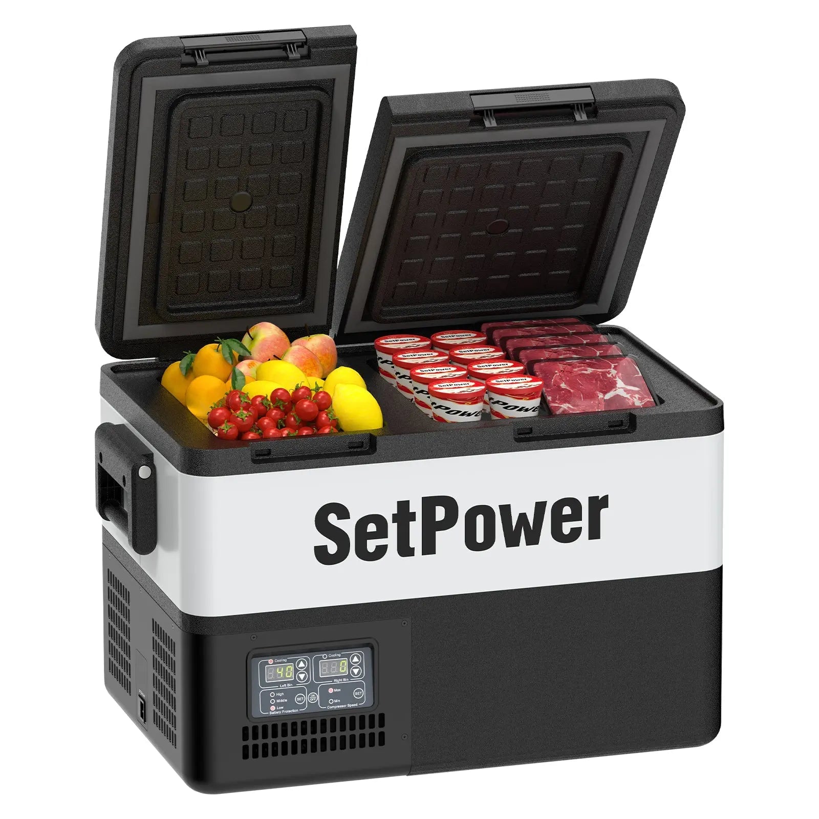 Setpower PT35 45 12Volt Fridge Freezer Car Refrigerator With Slider Setpower