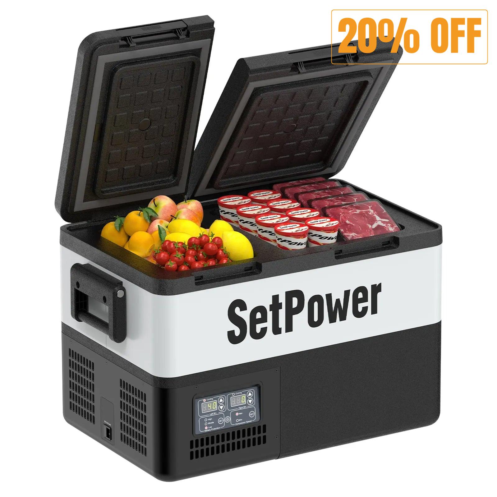 Setpower PT35 Car Cooler 12 Volt Fridge Freezer Car Refrigerator 37Qt