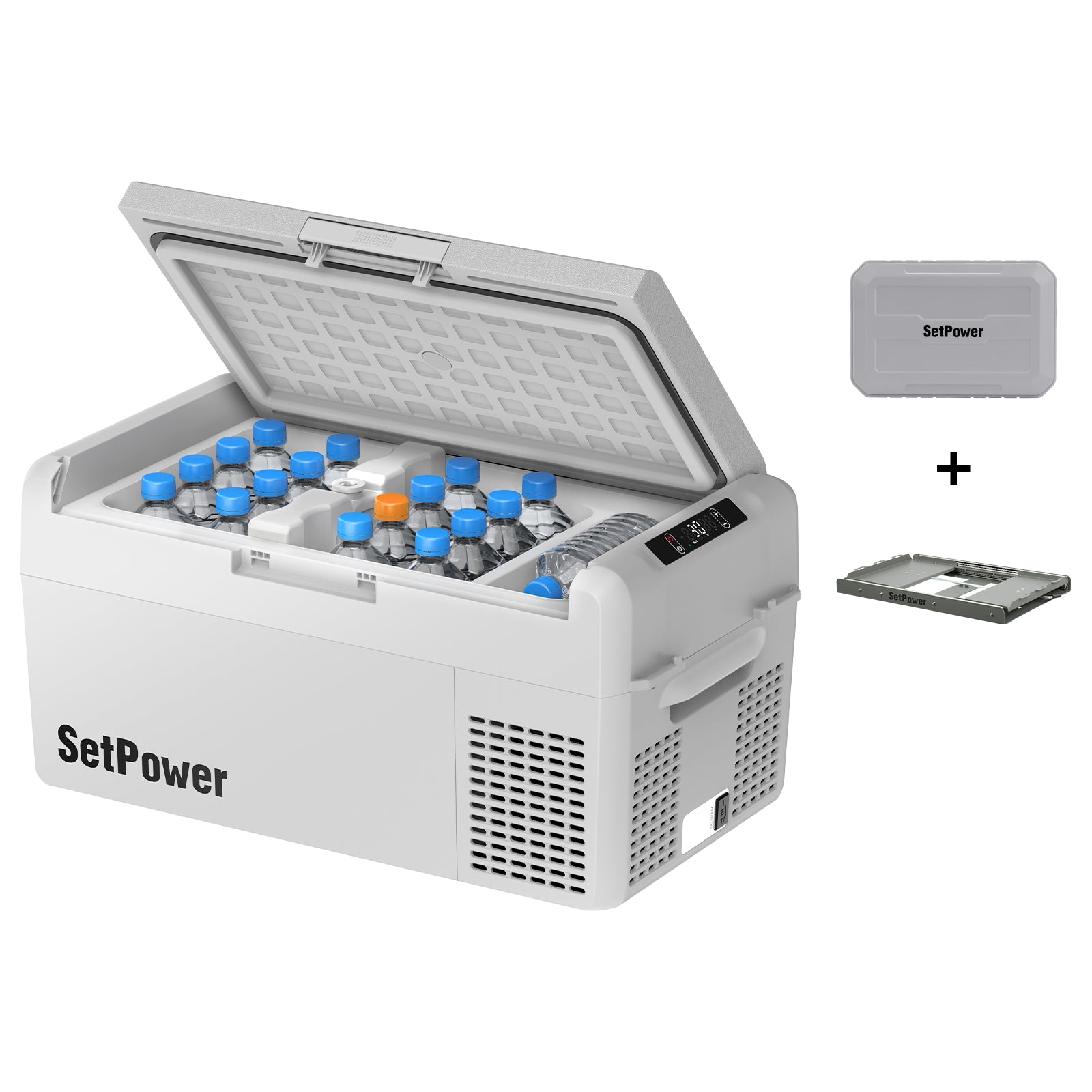 Setpower RF20 RF25 Electric Cooler 12 Volt Freezer with Slide Battery