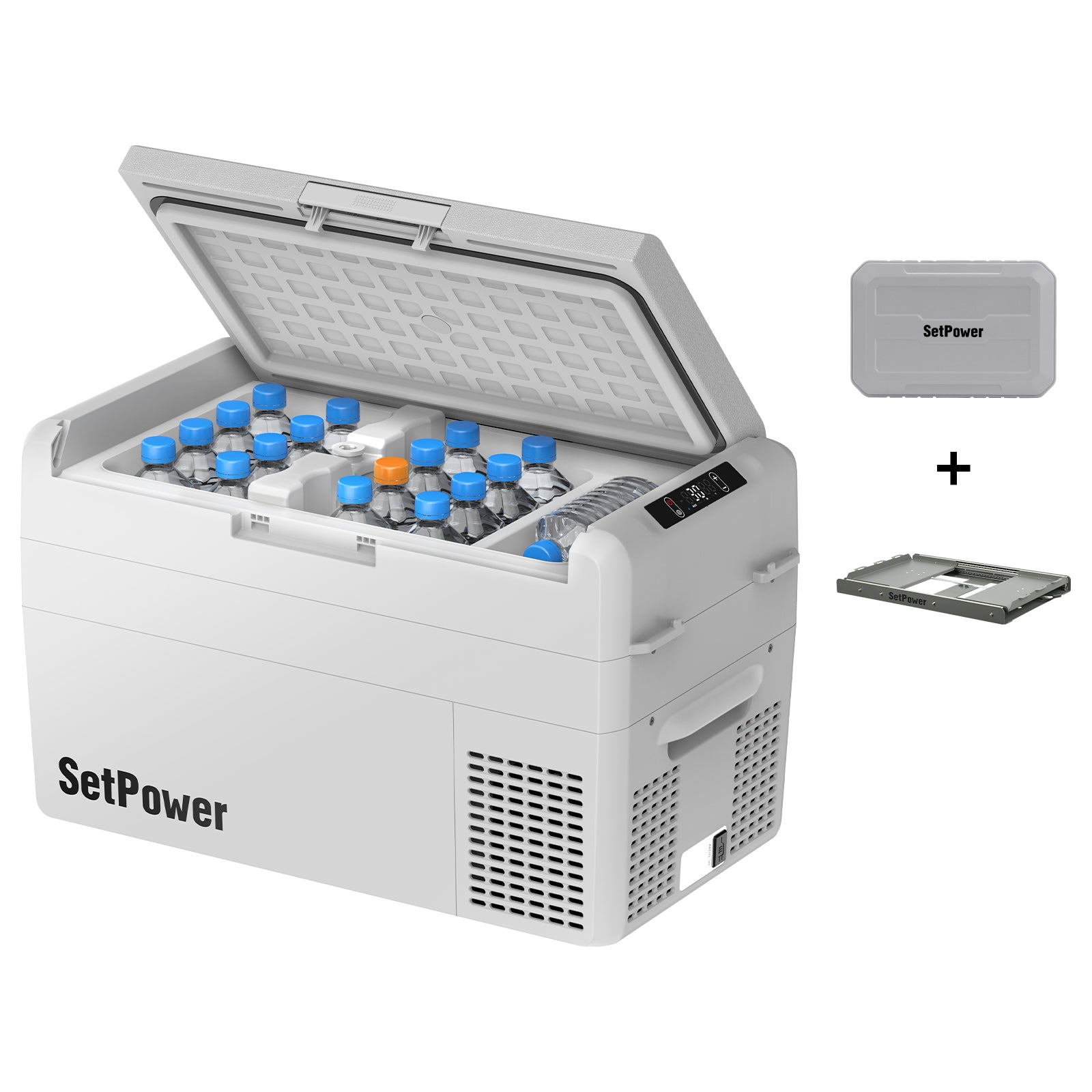 Setpower RF20 RF25 Electric Cooler 12 Volt Freezer with Slide Battery