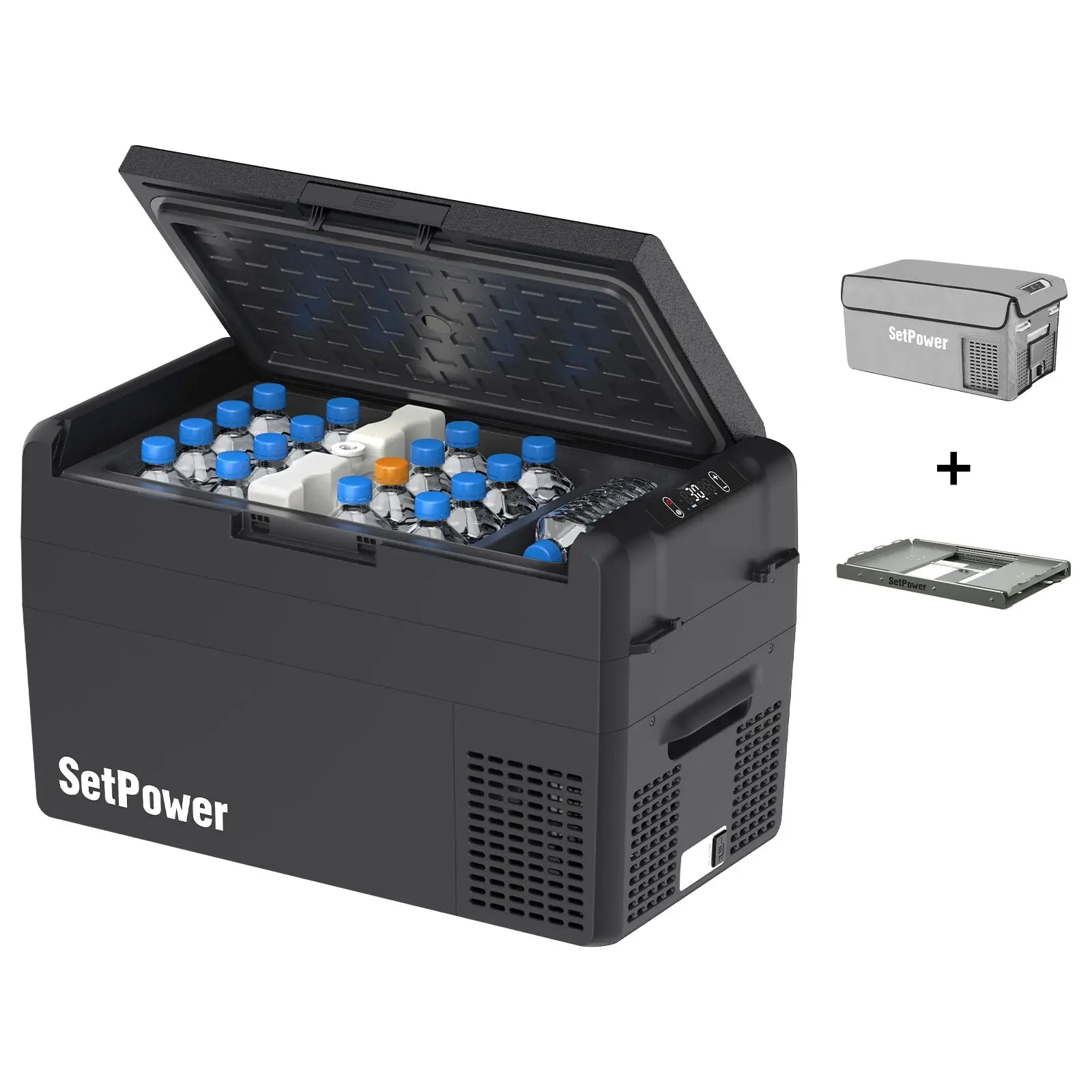 Setpower RF20 RF25 Electric Cooler 12 Volt Freezer with Slide Cover Setpower