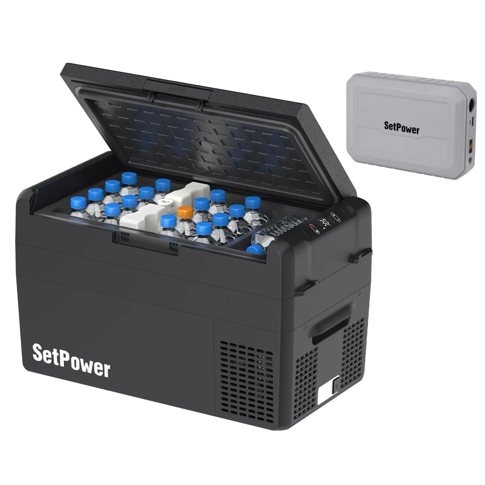 Setpower RF25 車載冷蔵庫 25L バッテリーつき RF25 Electric Cooler 12 Volt Freezer Car Refrigerator 27Qt