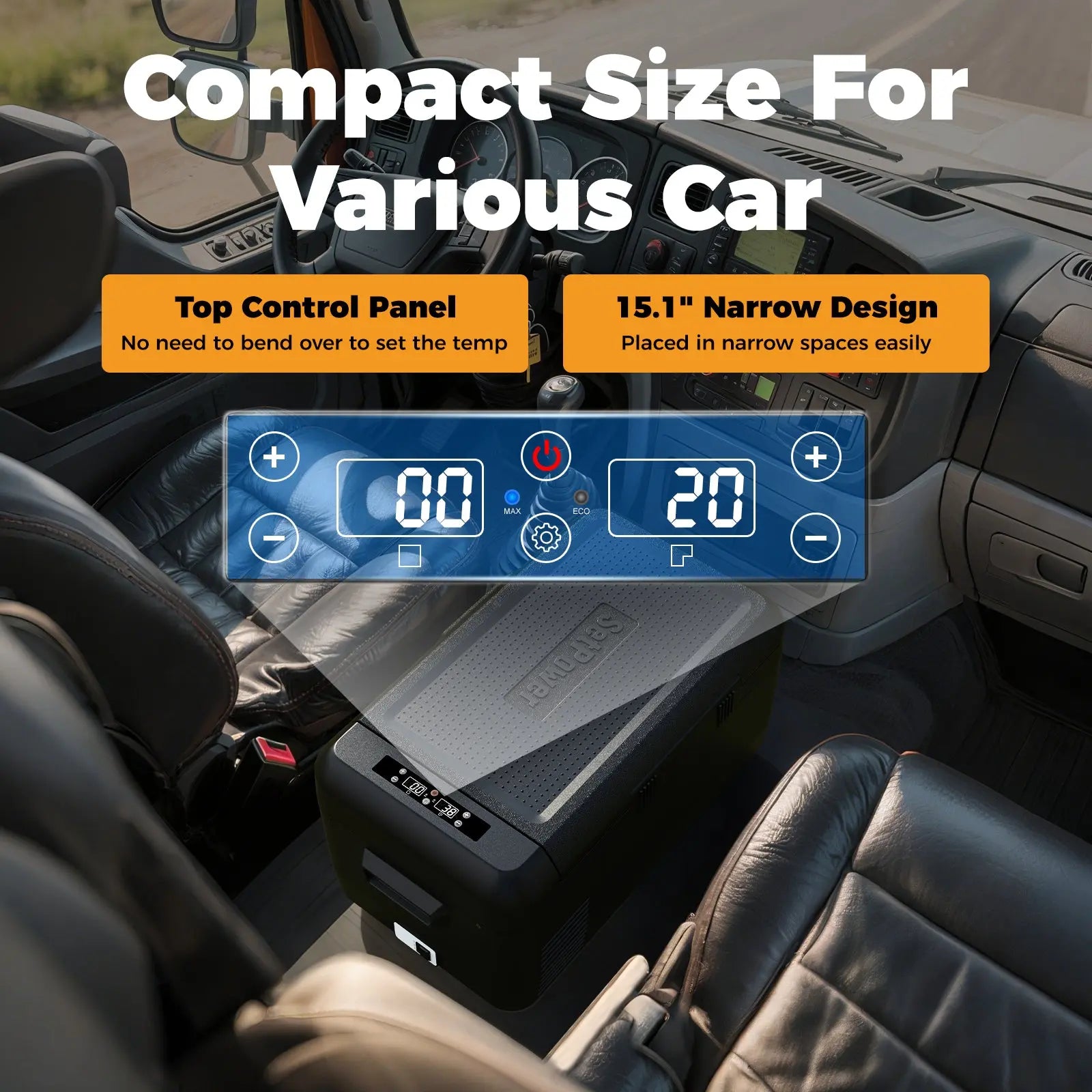 Setpower RF30 Electric Cooler 12V Freezer for Vehicles 32Qt App Control Setpower