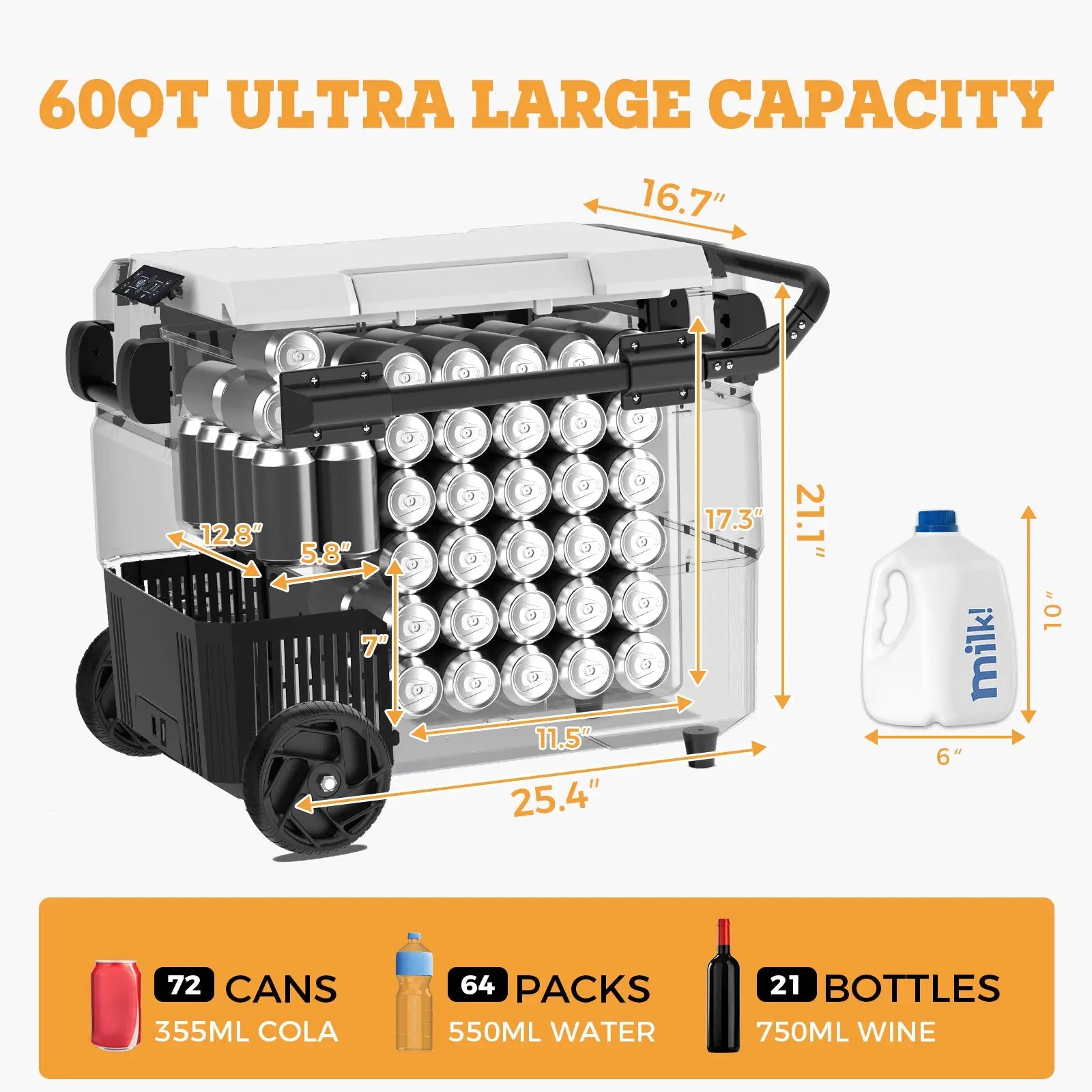 Used Refrigerator - Used 60 Quart Portable Fridge Freezer Car Refrigerator