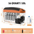 SetPower 16Qt Electric Cooler for Truck, Best Budget 12v Fridge, Armrest Design Car Fridge Freezer