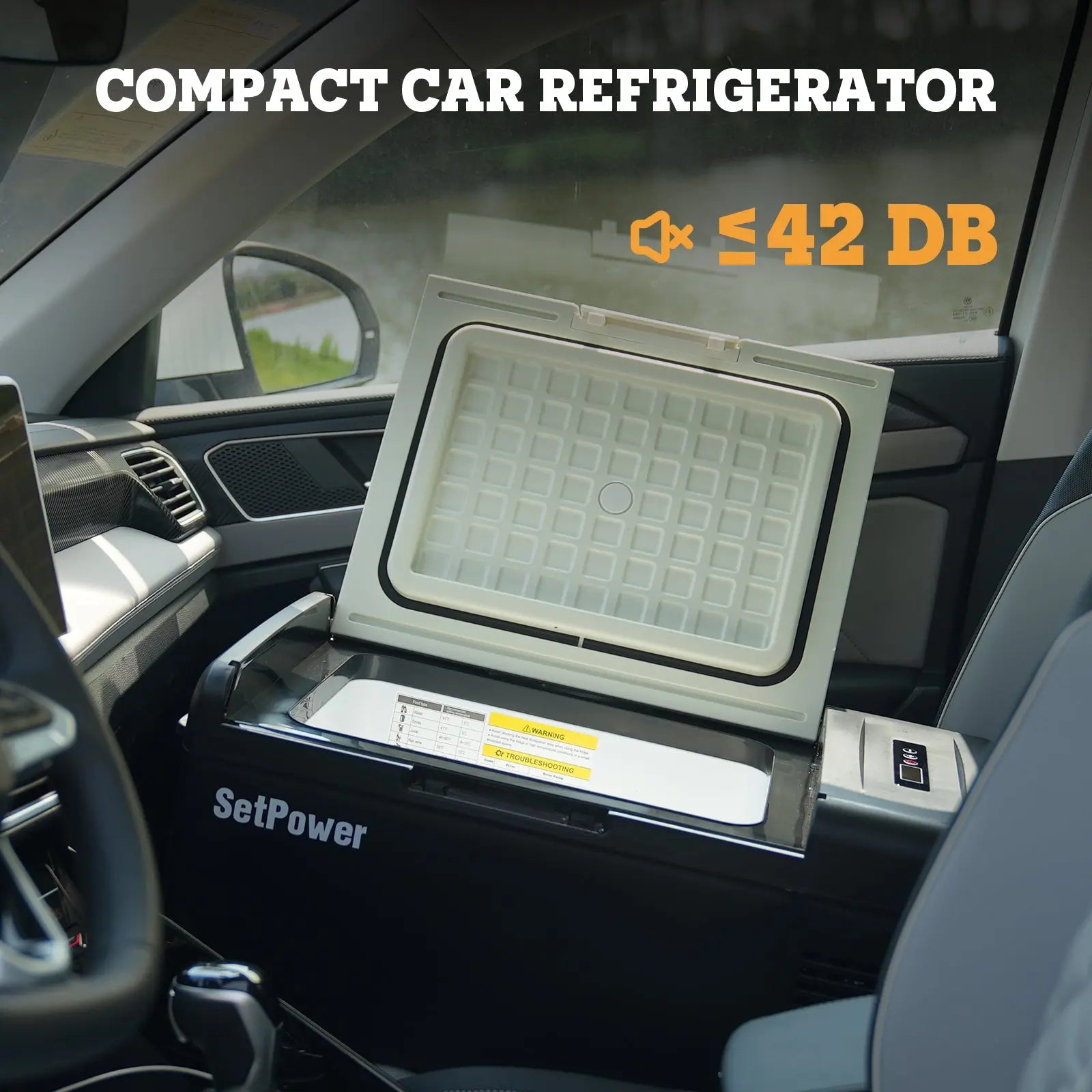 Best Small Car Refrigerator Solar Refrigerator Electric Cooler For Car | set power dc Refrigerator 16Qt MC15 | Low Noise