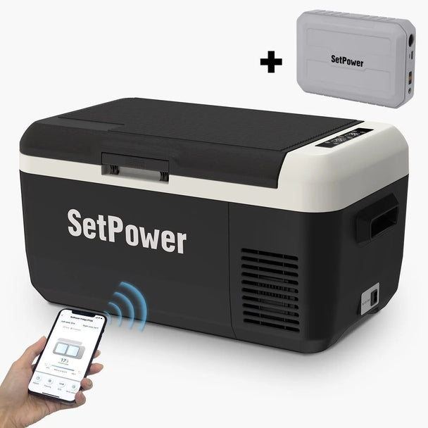 Setpower PT30 32Qt Car Fridge 12V Refrigerator Freezer Dual Zone Setpower