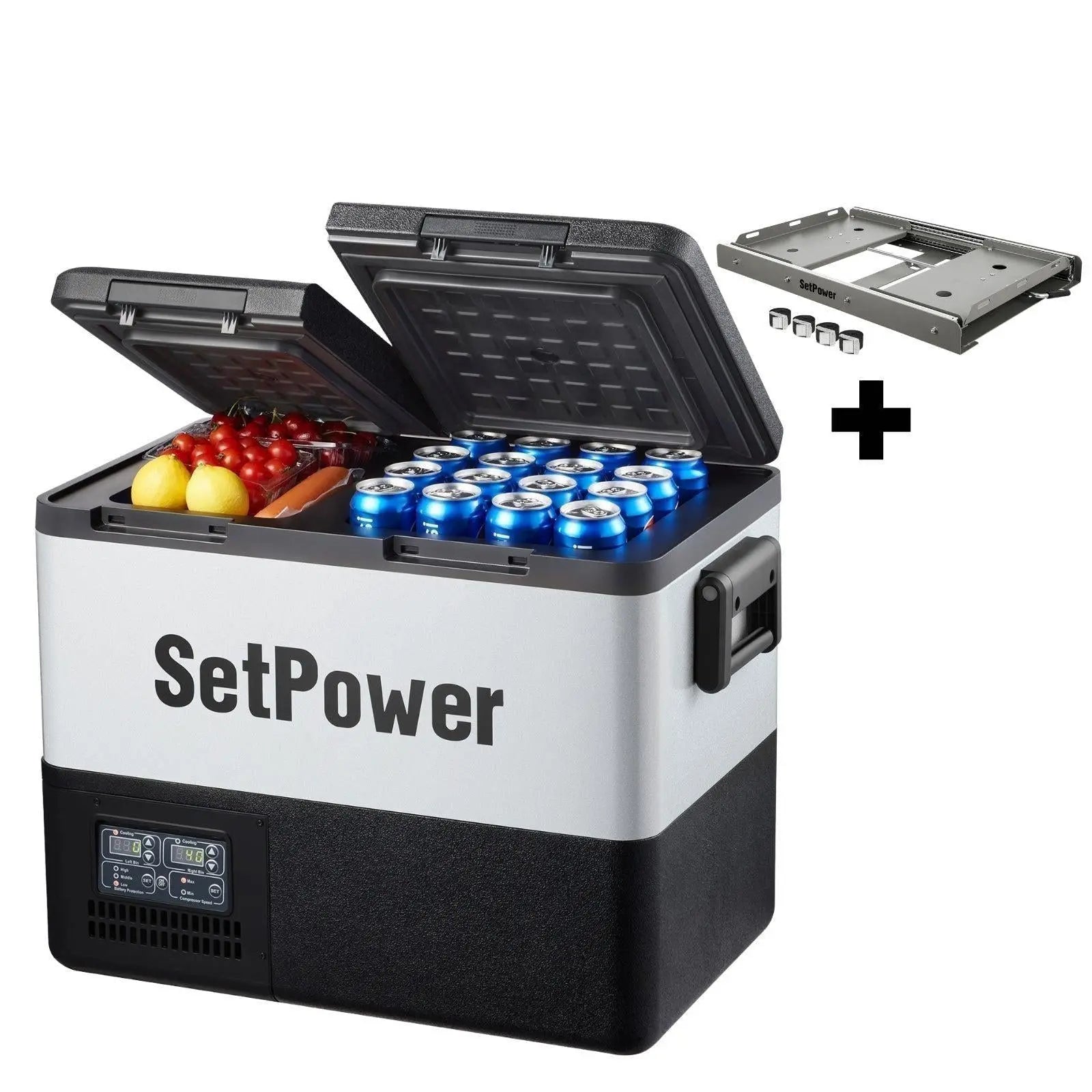 Setpower PT45 Electric Coolers for Vehicles 12V Refrigerator | Dual Zone Setpower