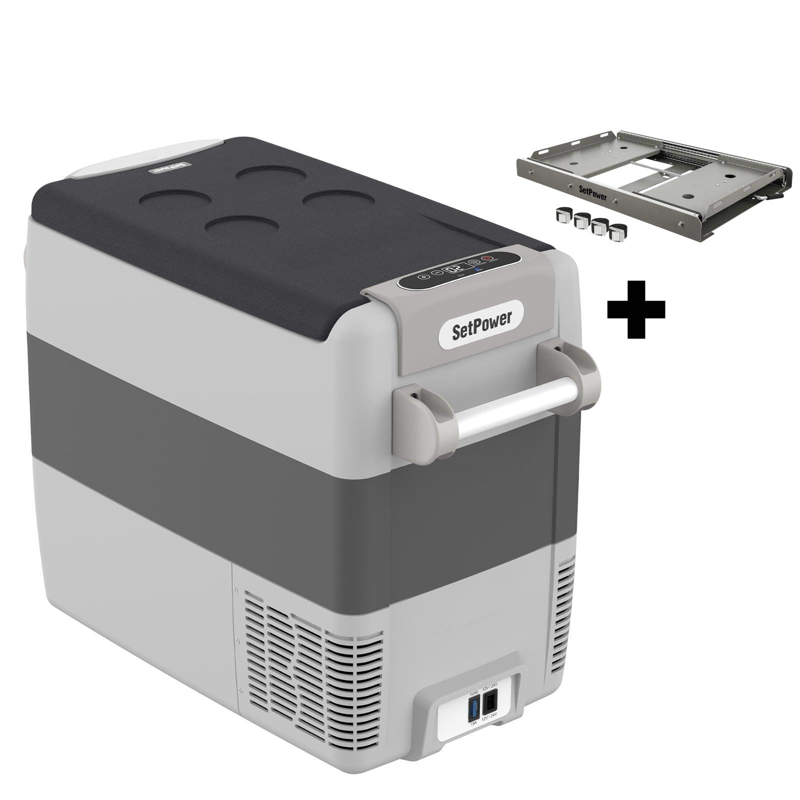 Setpower AJ50 12 Volt Cooler Car Cooler for Semi Heavy-Duty Truck 53Qt Setpower