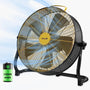 Smartele Super-Silent Battery Operated Fan Portable Floor Fan Setpower
