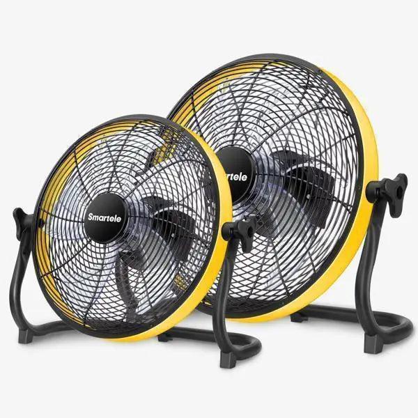 Smartele 12" and 16" battery powered floor fan.